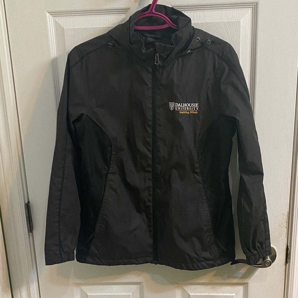 North End Dalhousie University Women’s Light Hooded Jacket Black Spring Gift
